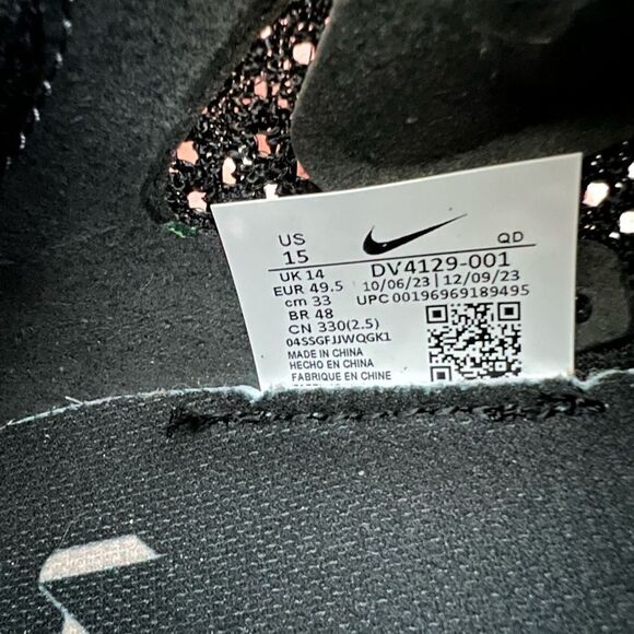 Nike ZoomX Vaporfly NEXT% 3 Black Metallic Gold Grain - Picture 9 of 9